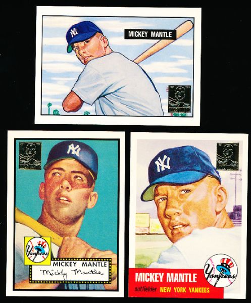 1996 Topps Bsbl. “Mickey Mantle Commemorative Set”- Near Set of 33/36 Cards