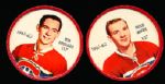 1961-62 Salada Hockey Coins- 2 Diff. Montreal