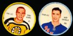 1961-62 Shirriff Hockey Coins- 2 Diff.