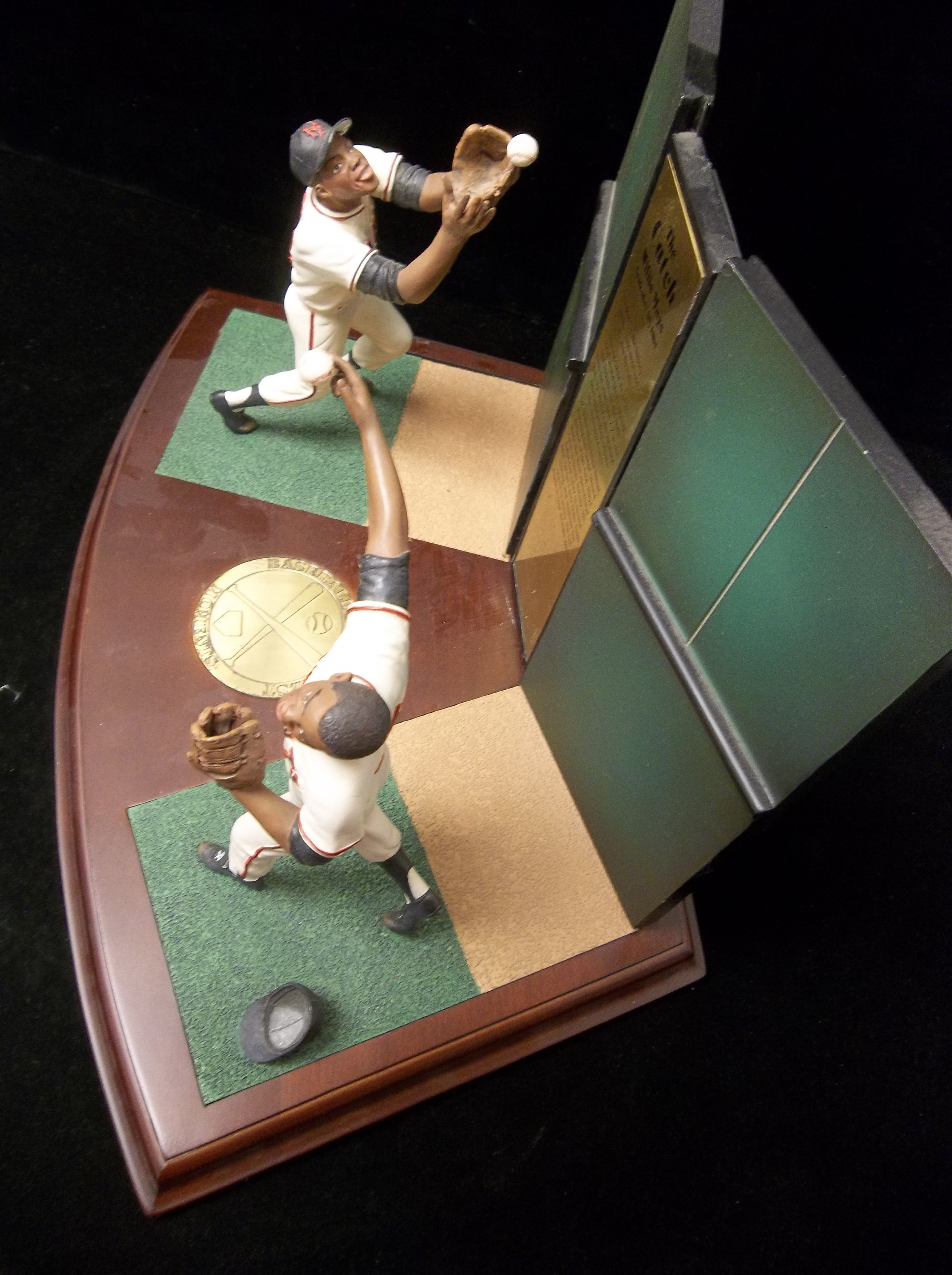 Lot Detail - Danbury Mint Two-Figure Willie Mays “The Catch” From