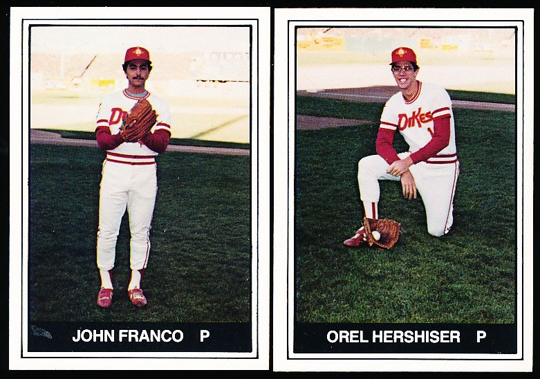 Orel Hershiser 1982 TCMA Albuquerque Dukes Minor League Baseball Card – All  In Autographs