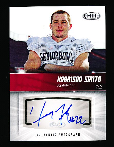 2012 SAGE Hit - Autographs #A38 - Harrison Smith