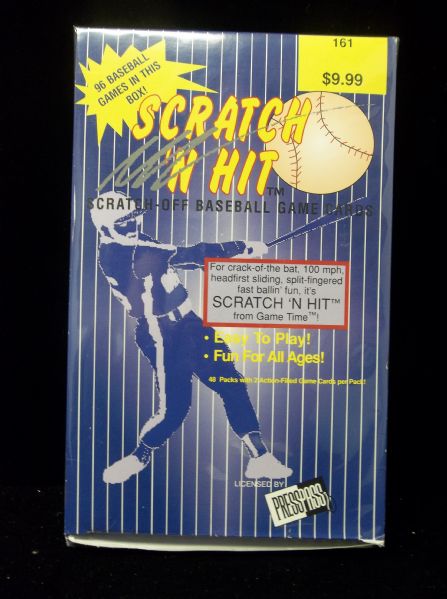 1995 Press Pass “Scratch ‘n Hit” Baseball Unopened Game Packs- 32 Packs