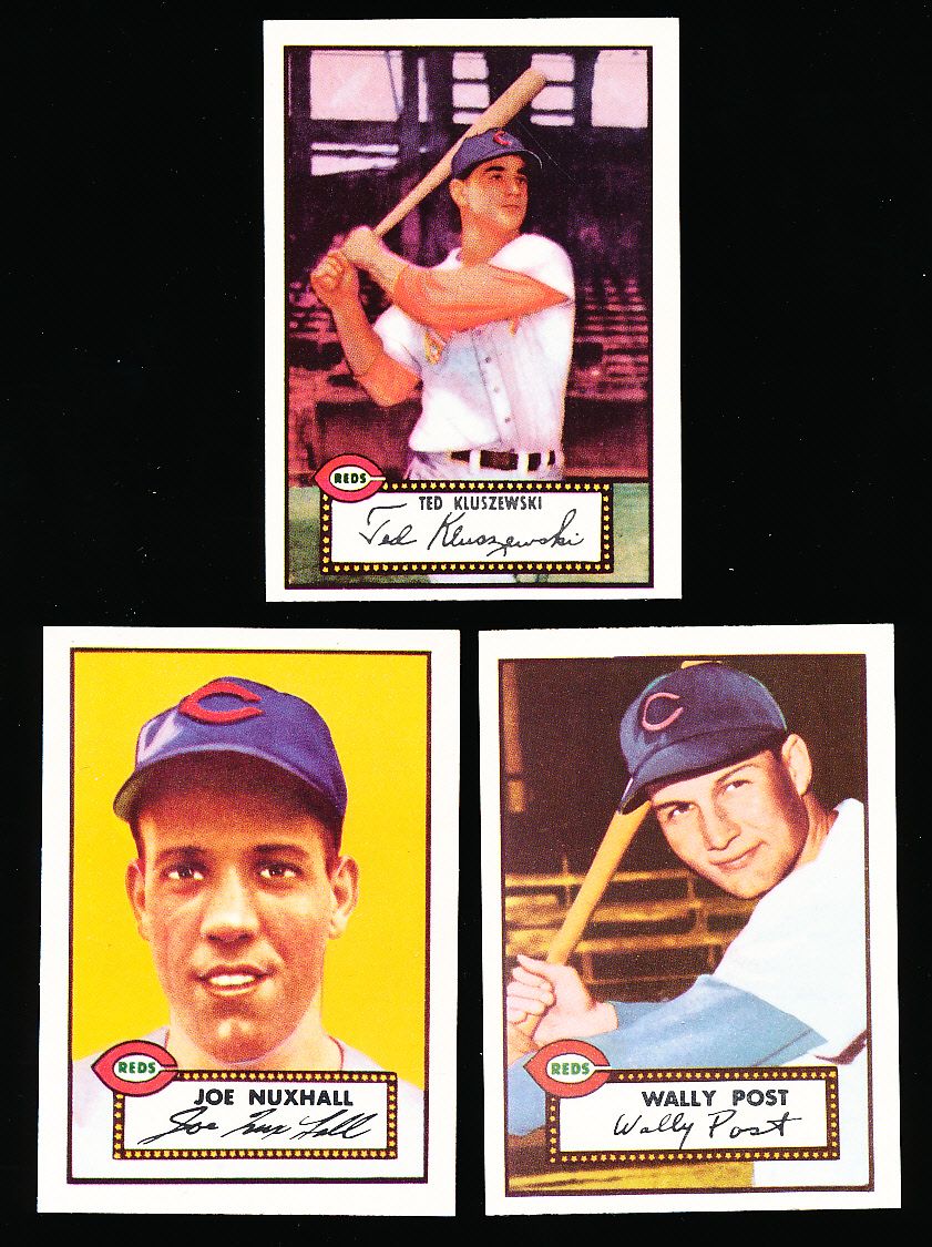 Cincinnati Redlegs Wally Post, Ted Kluszewski, And Wally Sports