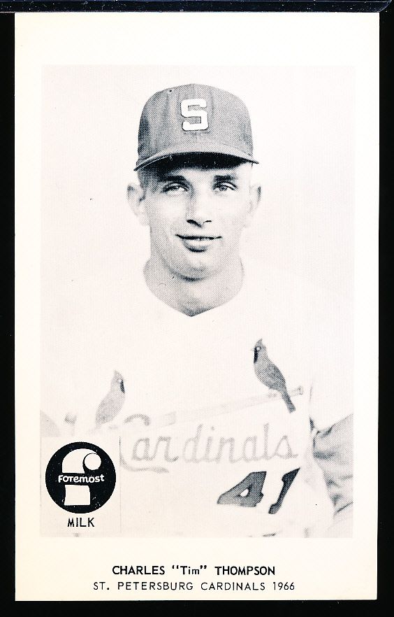 1966 Foremost Milk St. Petersburg Cardinals Sparky Anderson