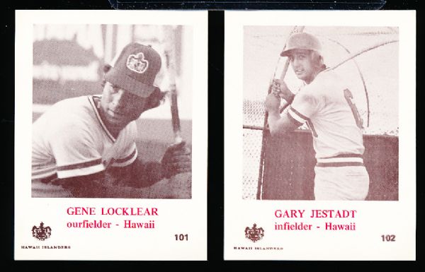 1974 Caruso- Hawaii Islanders Minor League Baseball Set of 8 