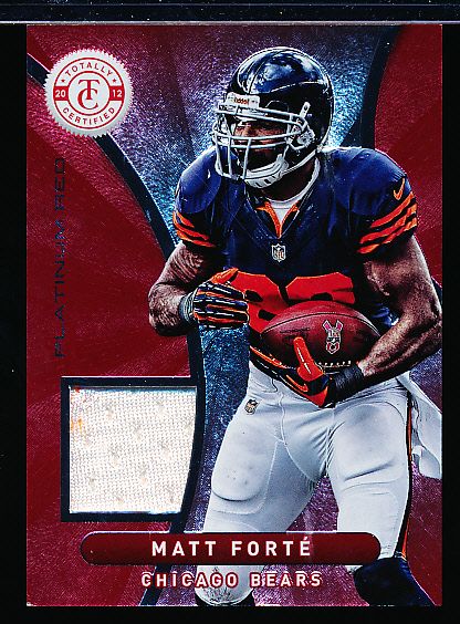 Lot Detail - 2012 Totally Certified Ftbl.- “Platinum Red Jersey”- #17 Matt  Forte', Bears- #22/299