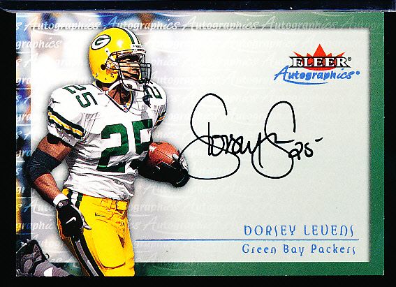 Lot Detail - 2000 Fleer Ftbl. “Autographics”- Dorsey Levens, Packers