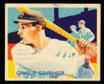 1934-36 Diamond Stars Baseball- #77 Charlie Gehringer, Tigers- 1935 blue back