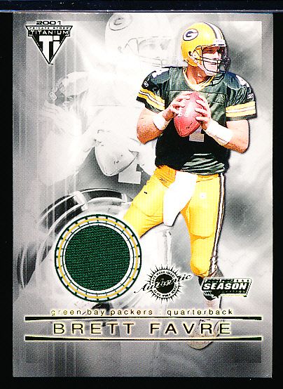 Lot Detail - 2001 Titanium Post Season Ftbl. “Jerseys” #45 Brett Favre,  Packers