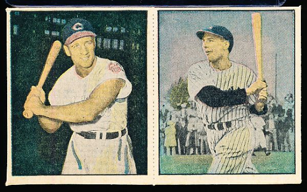 1951 Berk Ross Panel- #1-1 Al Rosen/#1-3 Phil Rizzuto (Baseball)