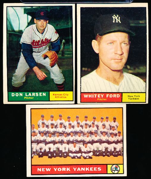 1961 Topps Baseball- 5 Cards