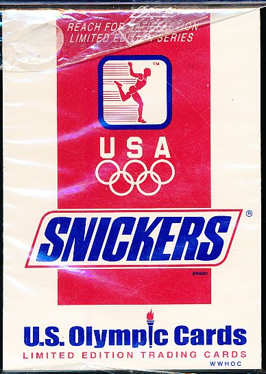 1992 Snickers U. S. Olympic Cards- 1 Sealed Factory Set of 12 Cards