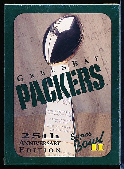 1991 Champion Cards Green Bay Packers Super Bowl II 25th