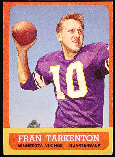 Lot Detail - 1963 Topps Fb- #98 Fran Tarkenton, Vikings- 2nd Year Card