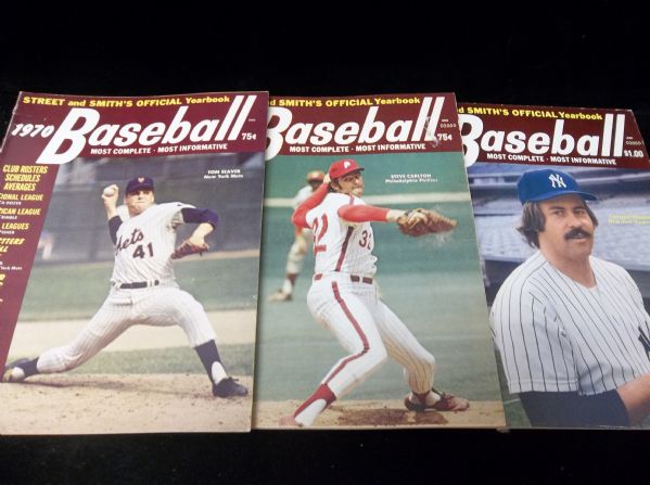 Street and Smith’s Baseball Yearbooks- 3 Diff.