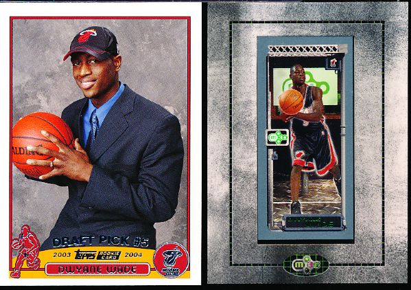 2003-04 Dwyane Wade Bskbl.- 7 Asst. Rookie/Rookie Year Cards