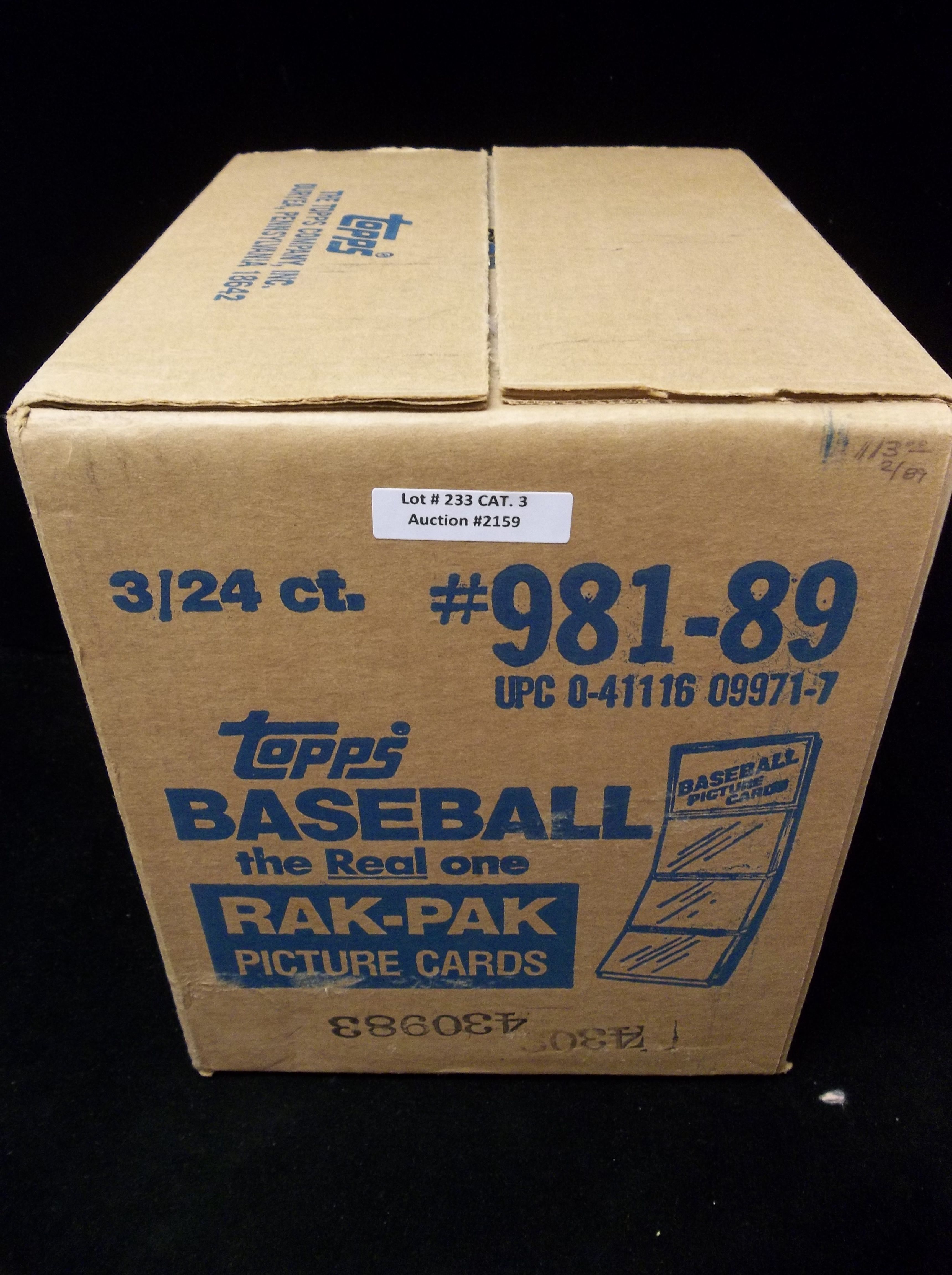 1989 Topps Baseball Rak-Pak Picture Cards 24 packs 