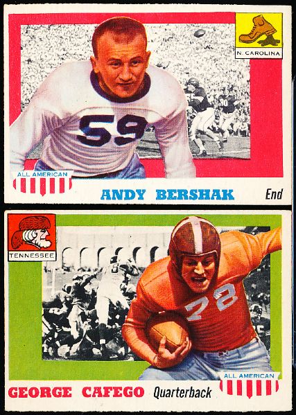 1955 Topps All American Football- 3 Cards