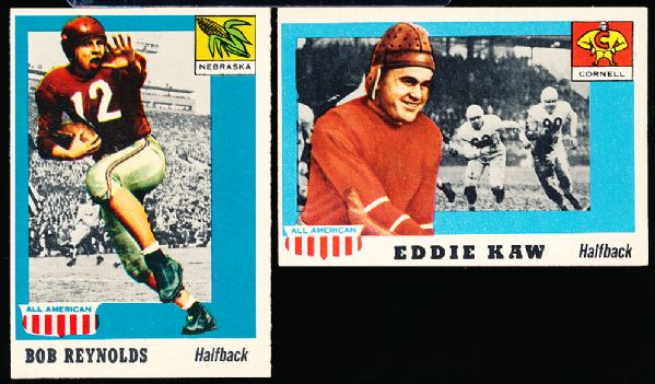 1955 Topps All American Football- 2 Cards