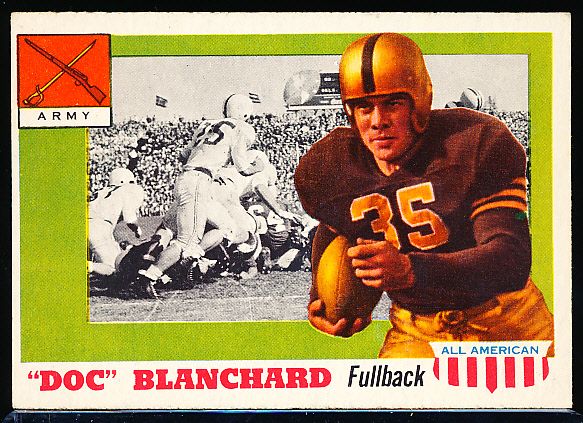 1955 Topps All American Football- #59 Doc Blanchard, Army RC