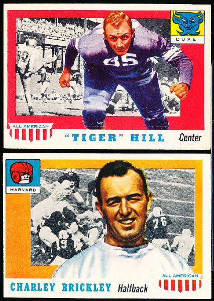 1955 Topps All American Football- 2 Cards