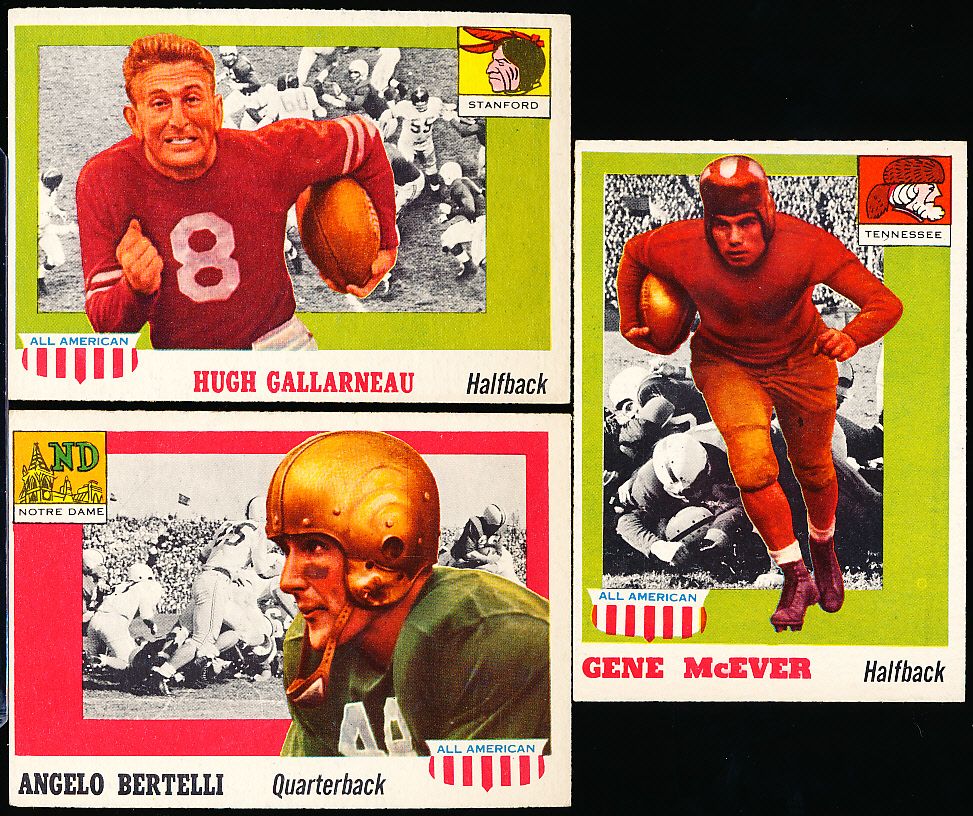 Lot Detail - 1955 Topps All American Football- 3 Cards