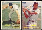 1957 Topps Bb- 4 Cards- #80 Gil Hodges 