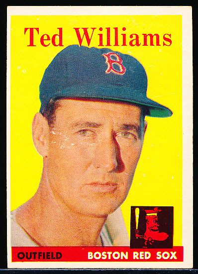 Lot Detail - 1958 Topps Baseball- #1 Ted Williams, Red Sox