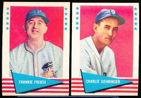 1961 Fleer Baseball Greats- 14 Diff.