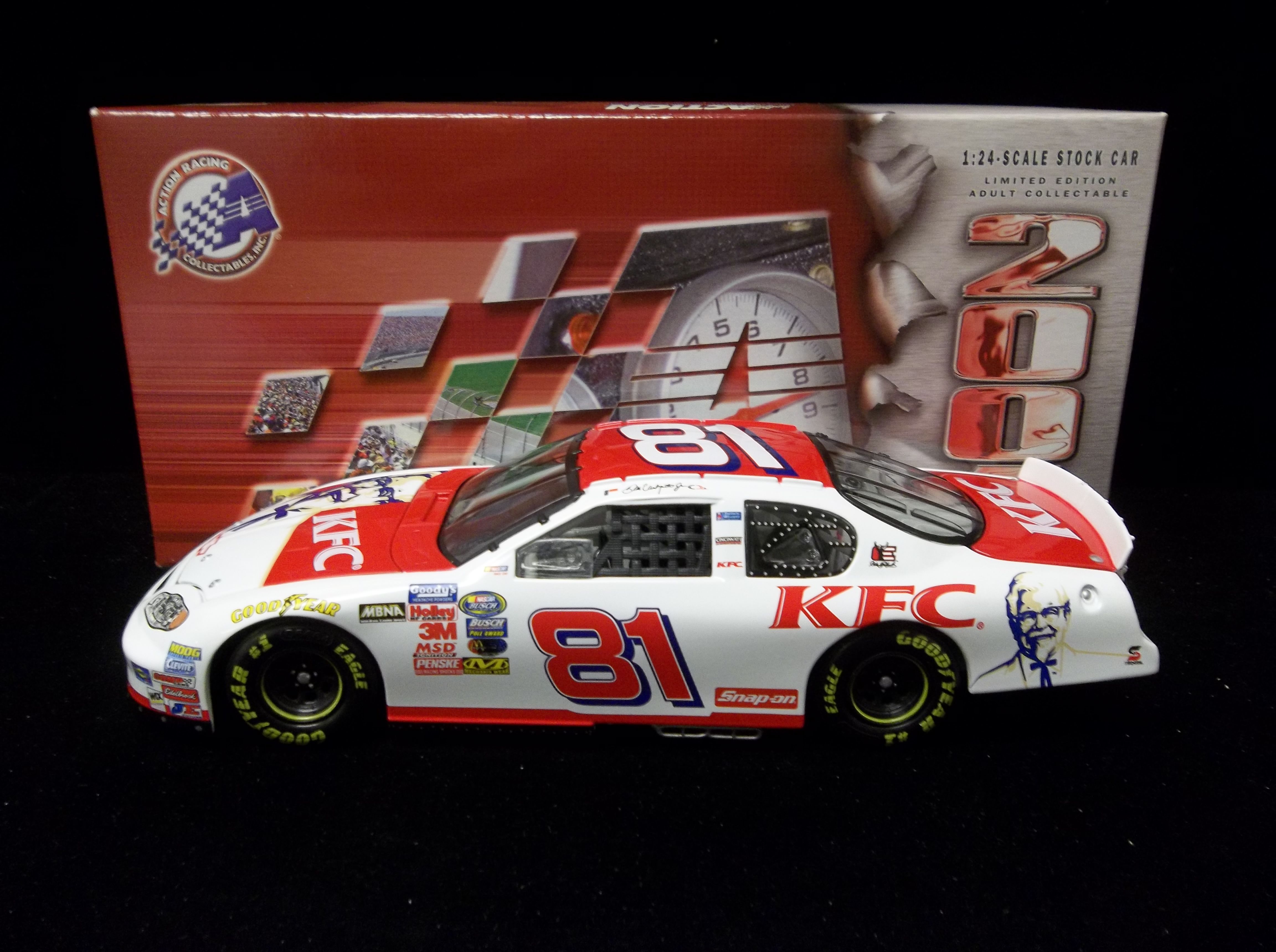 Lot Detail - 2004 Action NASCAR Racing 1:24 Die-Cast- #81 Chevy