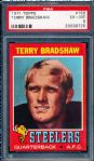 1971 Topps Fb- #156 Terry Bradshaw, Steelers- PSA Ex-Mt 6 