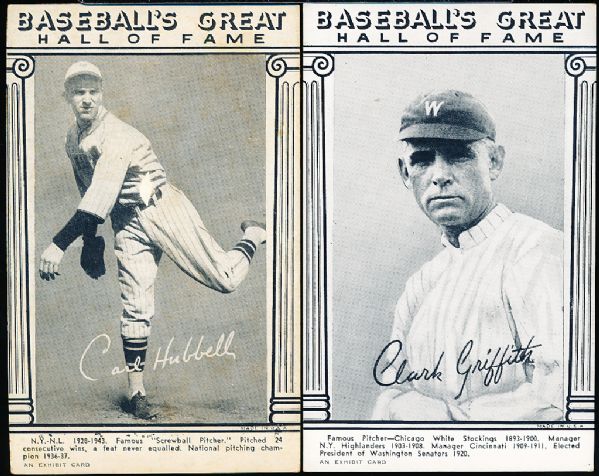 1948 Baseball’s Great Hall of Fame Exhibits- 3 Diff.