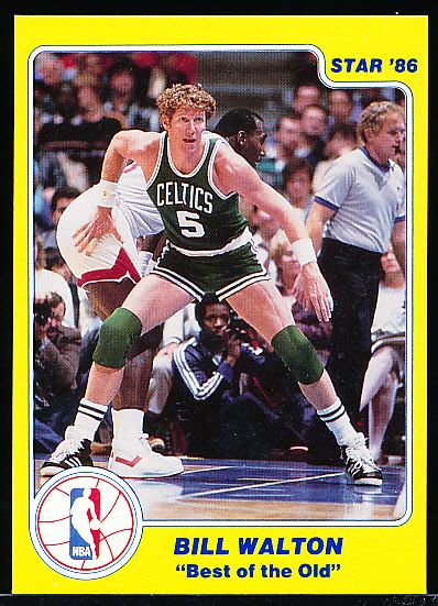 1986 Star Bskbl. “Best of the Old” Bill Walton, Celtics