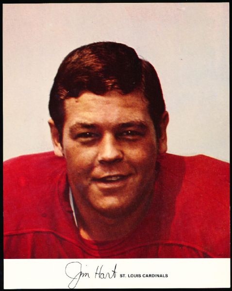 Early 1970’s Ftbl. Approx. 7-3/8” x 9-¼” Color Photo- Uncatalogued- Jim Hart, Cardinals