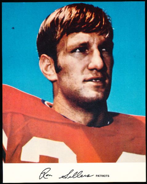 Early 1970’s Ftbl. Approx. 7-3/8” x 9-¼” Color Photo- Uncatalogued- Ron Sellers, Patriots