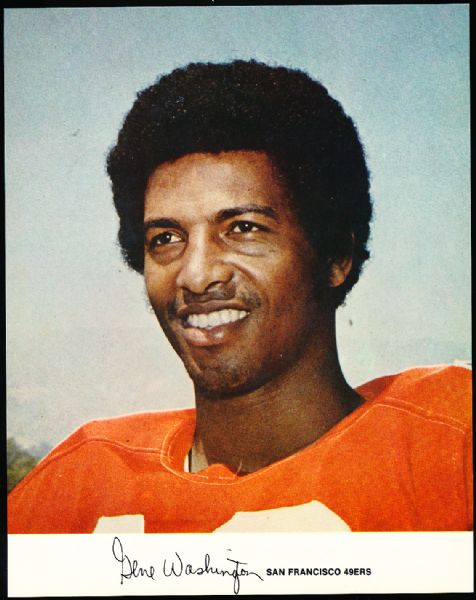 Early 1970’s Ftbl. Approx. 7-3/8” x 9-¼” Color Photo- Uncatalogued- Gene Washington, 49ers