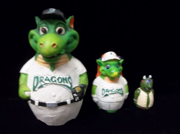 Associated Premium Corp Dayton Dragons Mascot Resin Nesting Dolls