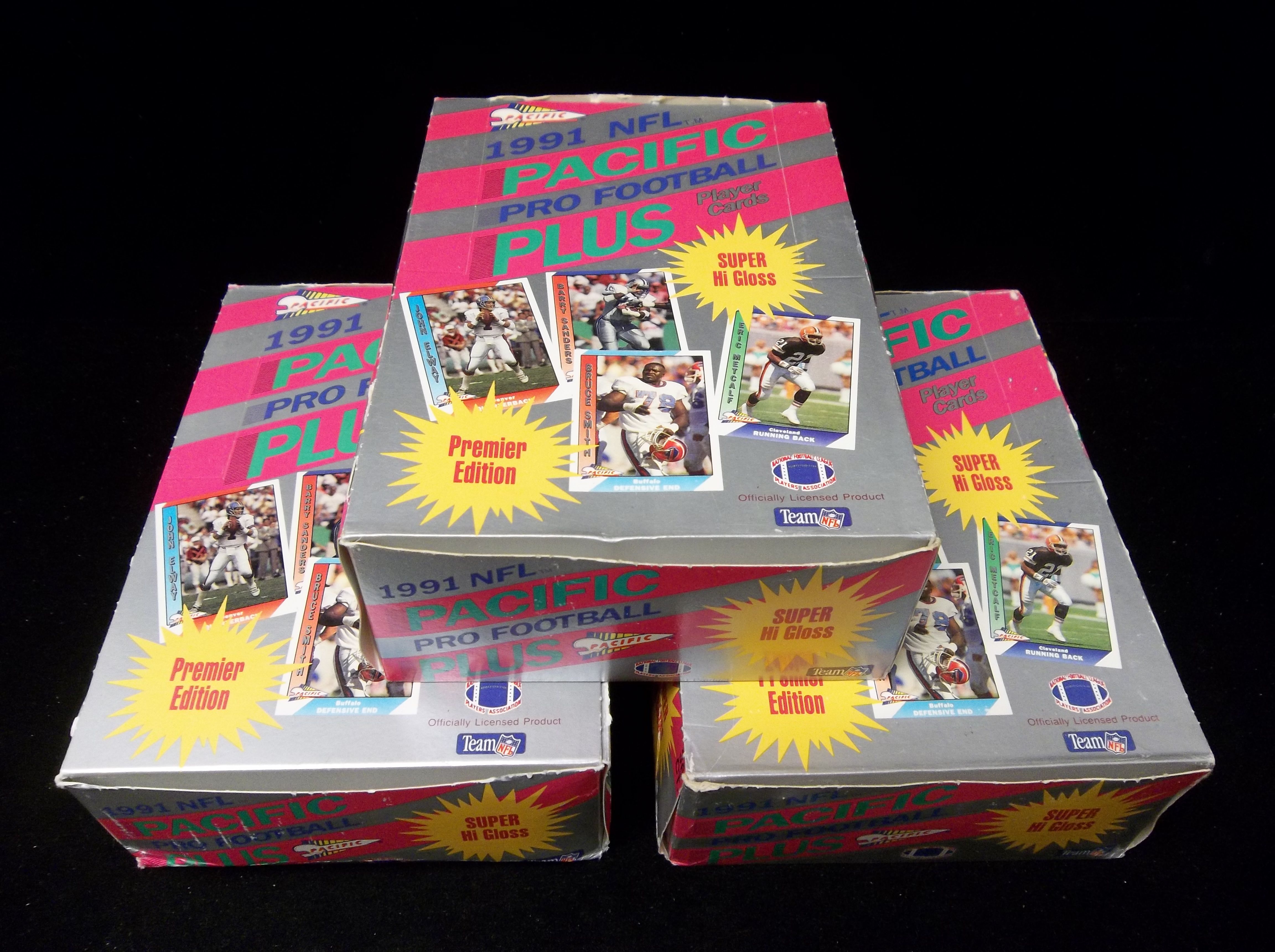 Lot - 1991 Unopened Pacific Football Cards