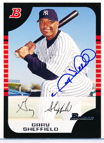 Lot Detail - 2005 Bowman Bb- #60 Gary Sheffield, Yankees- Autographed