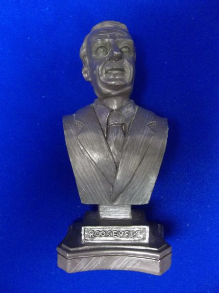 Franklin D. Roosevelt 5-1/4” Tall Resin Bust Statue