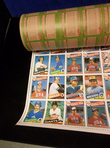 Lot Detail 1985 Topps Baseball Complete Set Of 792 Cards On 6 Uncut Sheets 5852