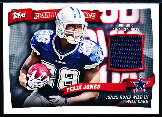 Lot Detail - 2010 Topps Ftbl.- “Peak Performance Relics”- #PPR-FJ Felix  Jones, Cowboys