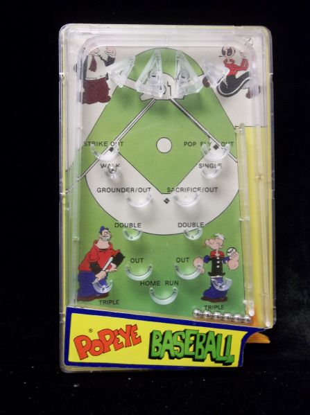 1960’s? “Popeye Baseball” Plastic Pin Ball Toy- Made in Hong Kong