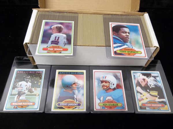 1980 Topps Football Complete Set of 528