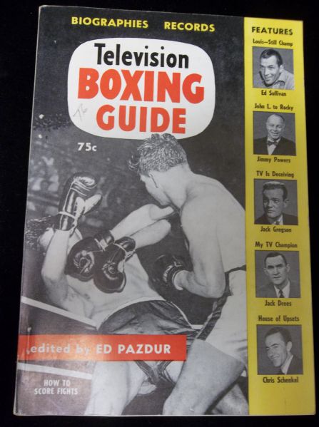 1954 Television Boxing Guide, Edited by Ed Pazdur