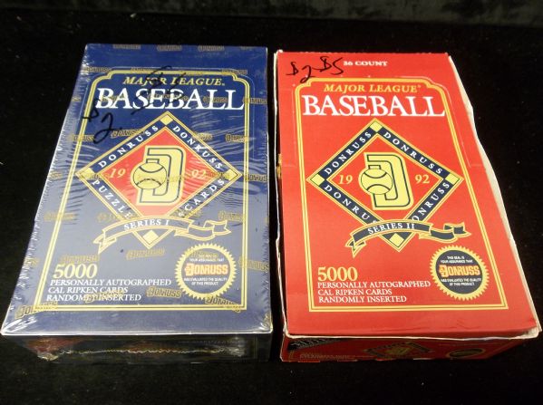 1992 Donruss Baseball- 1 Unopened Wax Box From Both Series