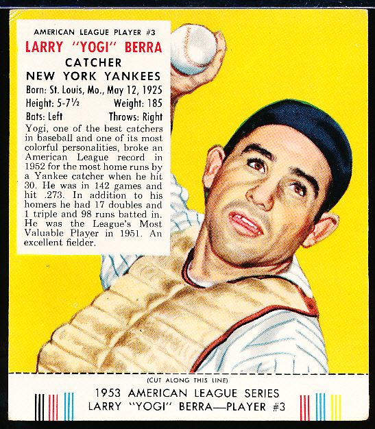 YOGI BERRA Photo Picture 1953 New York YANKEES Baseball 