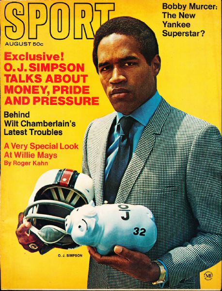 Lot Detail - August 1969 Sport Magazine Ftbl.- O. J. Simpson, Bills Cover