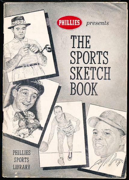 1959 Phillies “The Sports Sketch Book”- 62 Page Booklet